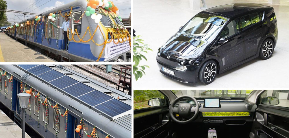 Chlorine chemistry in solar panels helps power electric car & train